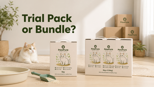 PawPure cat litter trial pack and bundle comparison guide
