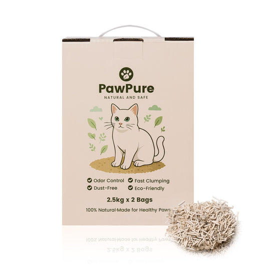 Tofu & Bentonite Hybrid Cat Litter  – Double Odor Control, Milk Scent, Clumping, Low Dust, Eco-Friendly