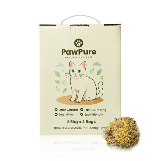 Tea Leaf & Millet Cat Litter – Natural Fresh Scent, Flushable, Eco-Friendly, Low Dust, Clumping
