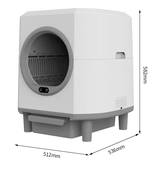 PawPure Self-Cleaning Automatic Cat Litter Tray – 80L XL, App Control & Advanced Safety