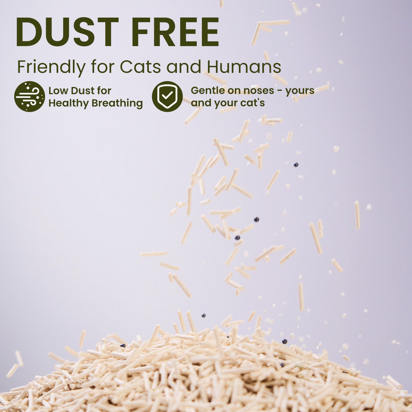 Tofu & Cassava Cat Litter – 3 Box – Natural Plant-Based, Flushable, Low Dust, Fast Clumping, Deodorizing